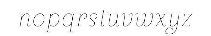 Pauline Didone Variable Italic Thin Italic Font LOWERCASE