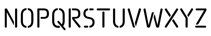 Pauza Stencil Regular Font UPPERCASE