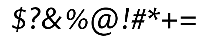 Pelago Italic Font OTHER CHARS