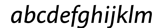 Pelago Medium Italic Font LOWERCASE