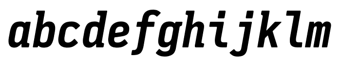 Pennsylvania Bold Italic Font LOWERCASE