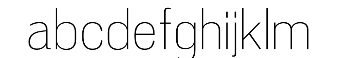Pennypacker Condensed Extra Light Font LOWERCASE