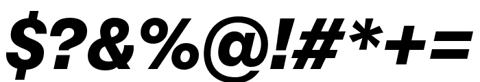 Peridot Devanagari Heavy Italic Font OTHER CHARS
