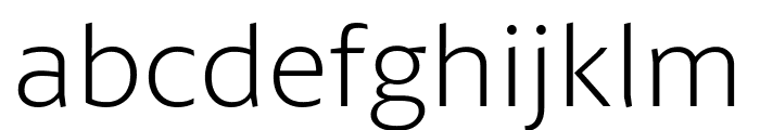 Petala Pro ExtraLight Font LOWERCASE