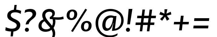 Petala Pro Italic Font OTHER CHARS