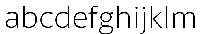 Petala Pro Thin Font LOWERCASE