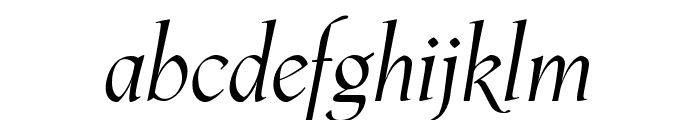 Phaistos Italic Font LOWERCASE
