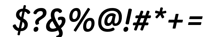 Phoreus Cherokee Semibold Italic Font OTHER CHARS