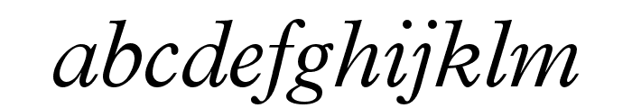 Plantin MT Pro Light Italic Font LOWERCASE
