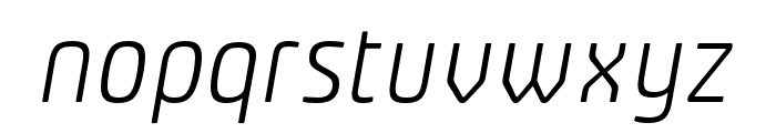 Plau Light Italic Font LOWERCASE