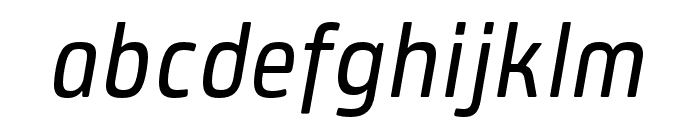 Plau Regular Italic Font LOWERCASE
