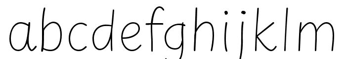 Playpen Sans Thin Font LOWERCASE