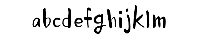 Pln PrettyFlowerOTF Regular Font LOWERCASE