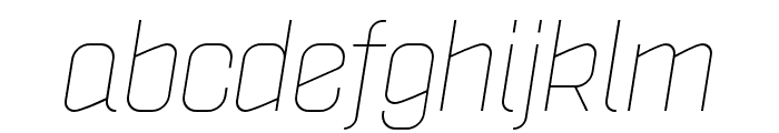 Politica Light Italic Font LOWERCASE