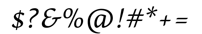 Pollen Italic Font OTHER CHARS