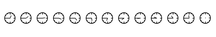 Poppi OT Clocks Font UPPERCASE