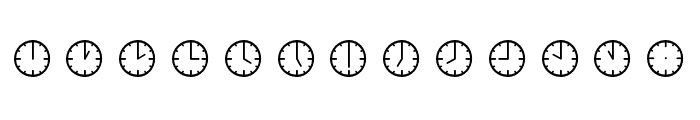 Poppi OT Clocks Font LOWERCASE