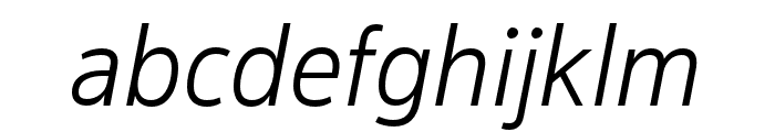 Pracharath Italic Font LOWERCASE