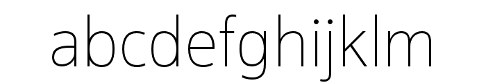 Pracharath Light Font LOWERCASE