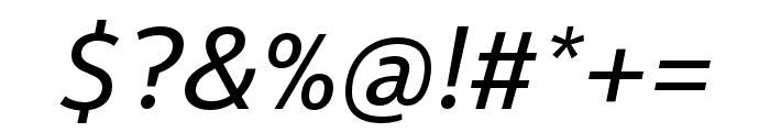 Pracharath Medium Italic Font OTHER CHARS