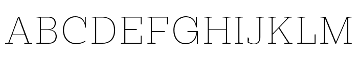 Practical Serif Extralight Italic Font UPPERCASE