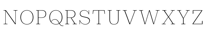 Practical Serif Extralight Italic Font UPPERCASE