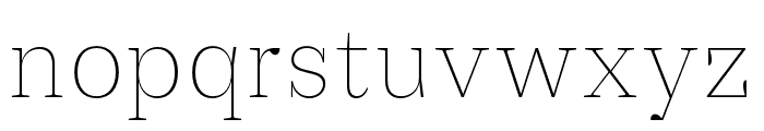 Practical Serif Extralight Italic Font LOWERCASE