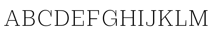 Practical Serif Extralight Font UPPERCASE