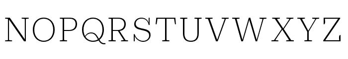 Practical Serif Extralight Font UPPERCASE