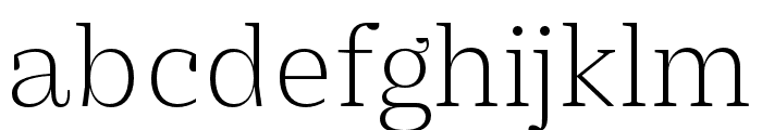 Practical Serif Extralight Font LOWERCASE