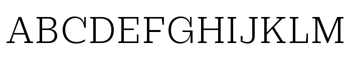 Practical Serif Light Font UPPERCASE