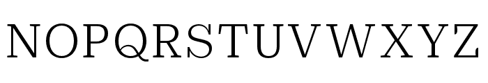 Practical Serif Light Font UPPERCASE