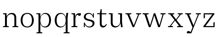 Practical Serif Light Font LOWERCASE