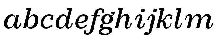 Practical Serif Semibold Italic Font LOWERCASE