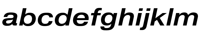 Pragmatica Extended Medium Oblique Font LOWERCASE