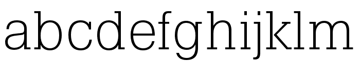 Pragmatica Slabserif Extra Light Font LOWERCASE