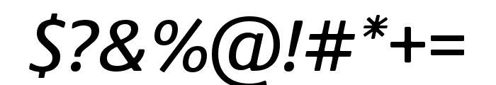 Praxis Next Medium Italic Font OTHER CHARS