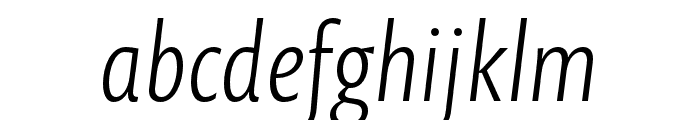 Prenton RP Pro Light Italic Font LOWERCASE