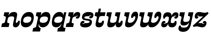 Presley Slab Bold Italic Font LOWERCASE
