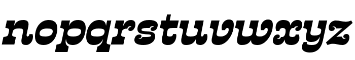 Presley Slab ExtraBold Italic Font LOWERCASE