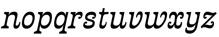 Presley Slab Medium Italic Font LOWERCASE