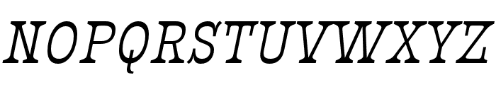 Presley Slab Regular Italic Font UPPERCASE