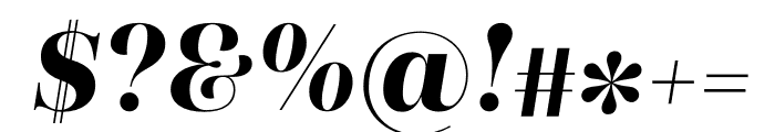 Presti Display Bold Italic Font OTHER CHARS