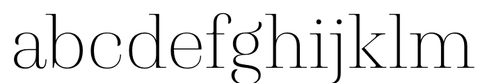 Presti Display Light Font LOWERCASE