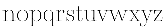 Presti Display Light Font LOWERCASE