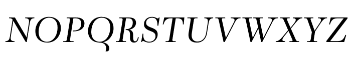 Presti Text Italic Font UPPERCASE