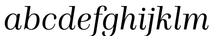 Presti Text Italic Font LOWERCASE