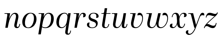 Presti Text Italic Font LOWERCASE