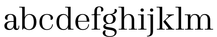 Presti Text Regular Font LOWERCASE