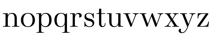 Presti Text Regular Font LOWERCASE